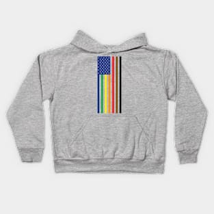 Gay Pride Intersectional Flag Kids Hoodie